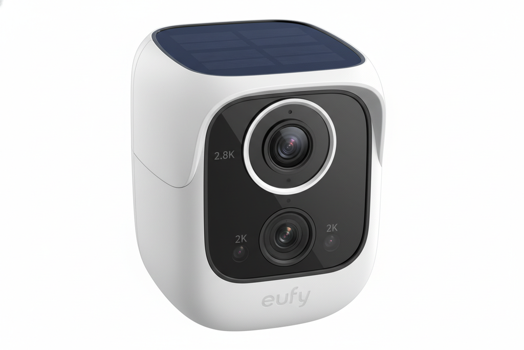 SoloCam S340 - Caméra de Sécurité Sans Fil avec Double Objectif et Panneau Solaire