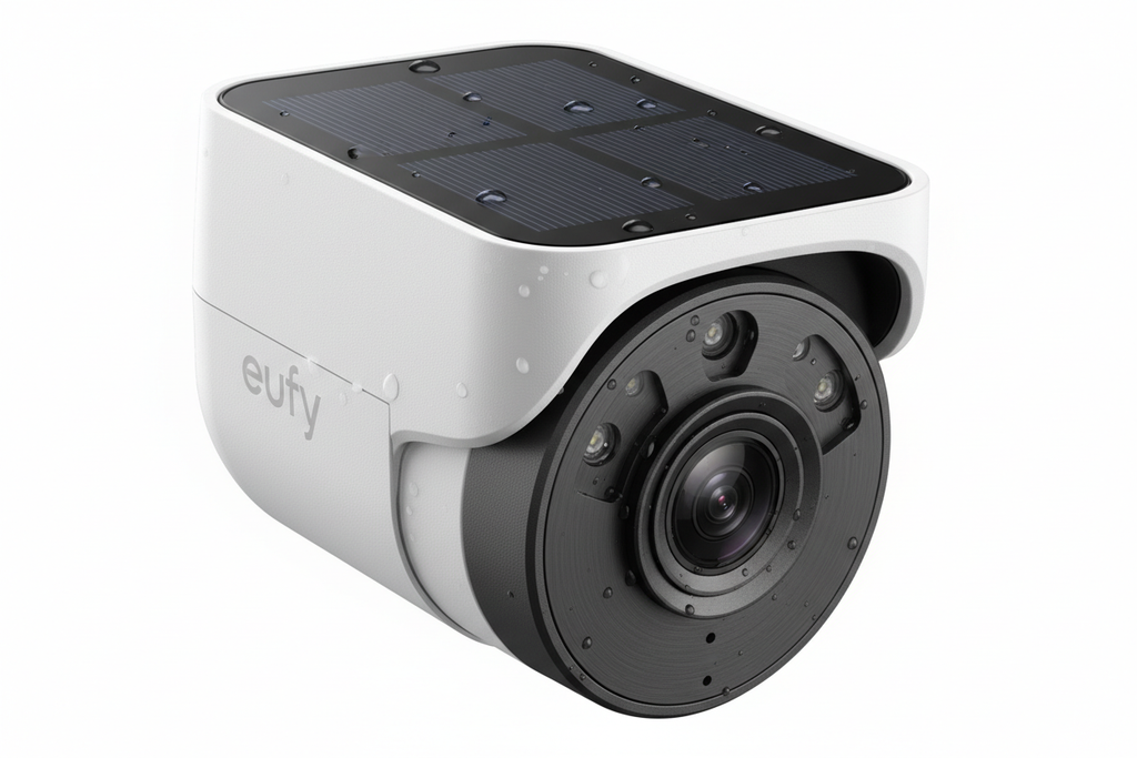 Caméra de Sécurité Eufy avec Panneau Solaire - Surveillance Sans Fil