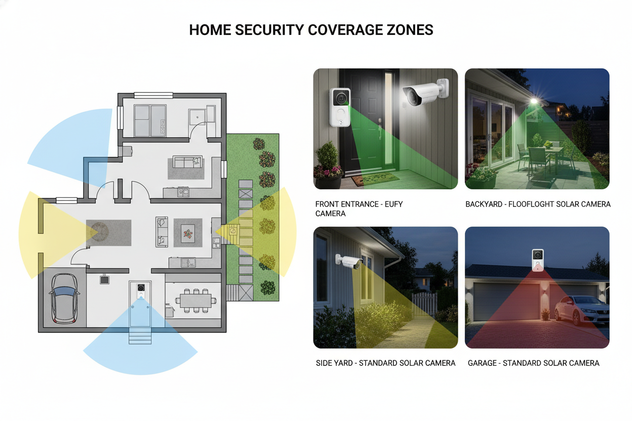Zones de couverture des caméras Eufy